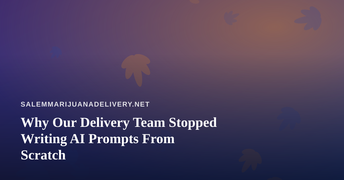 Why Our Delivery Team Stopped Writing AI Prompts From Scratch